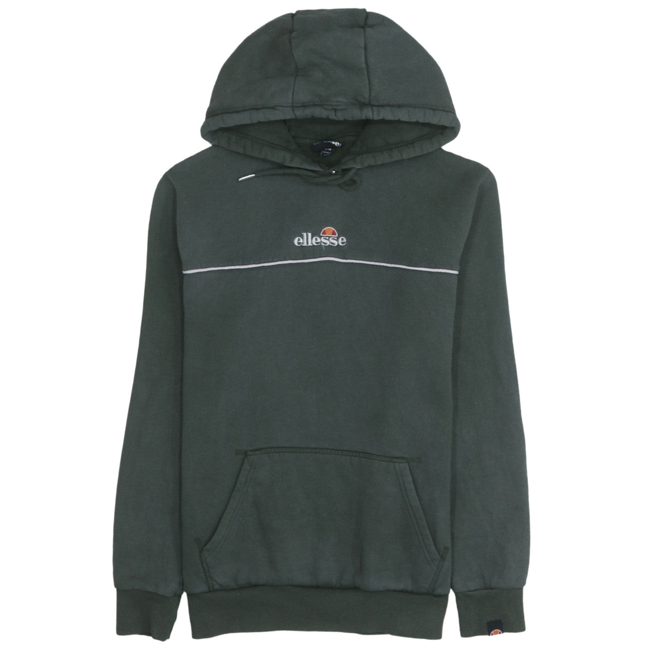 Womens UK Size M Ellesse Green Pullover Hoodie