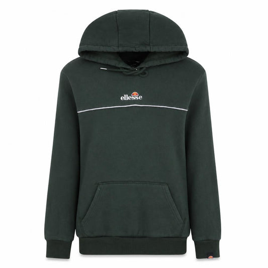 Front view of Ellesse Women’s Green Hooded Pullover Sweatshirt UK M