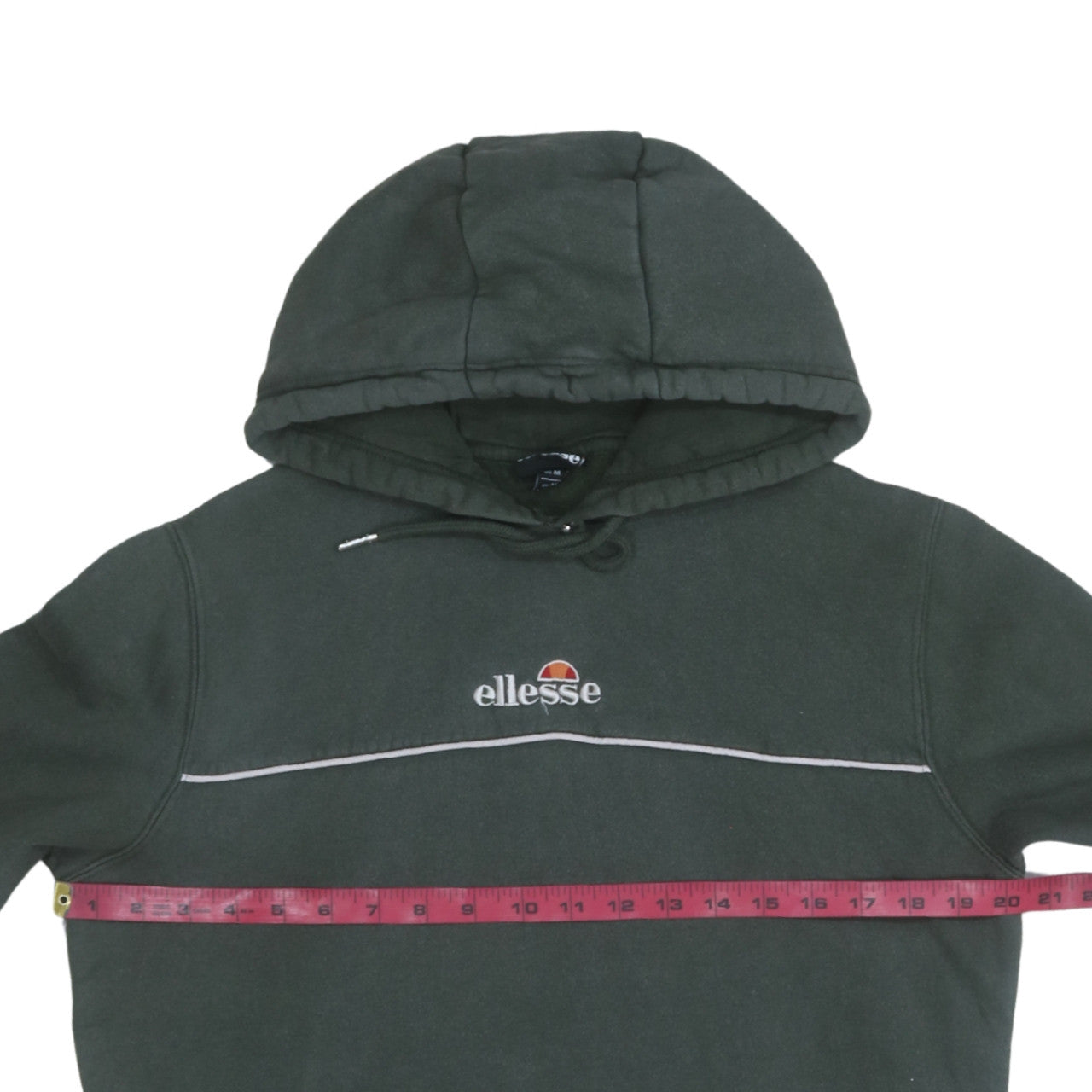 Womens UK Size M Ellesse Green Pullover Hoodie