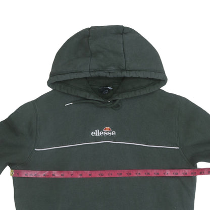 Womens UK Size M Ellesse Green Pullover Hoodie