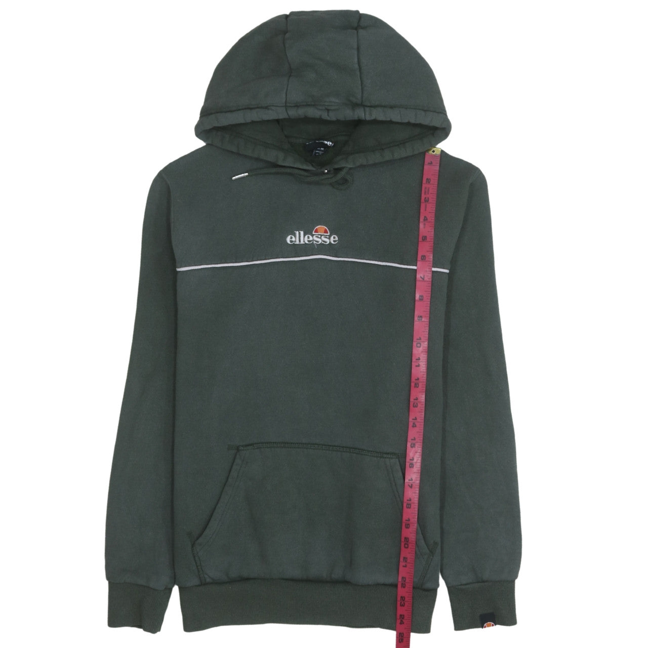 Womens UK Size M Ellesse Green Pullover Hoodie