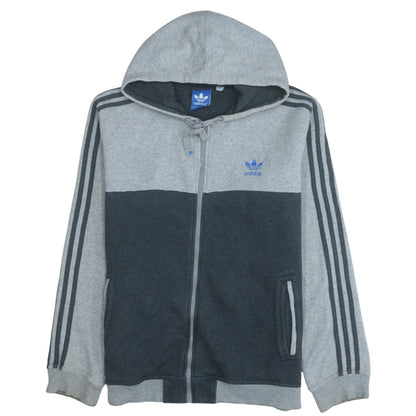 Mens UK Size M adidas Grey Full Zip Hoodie