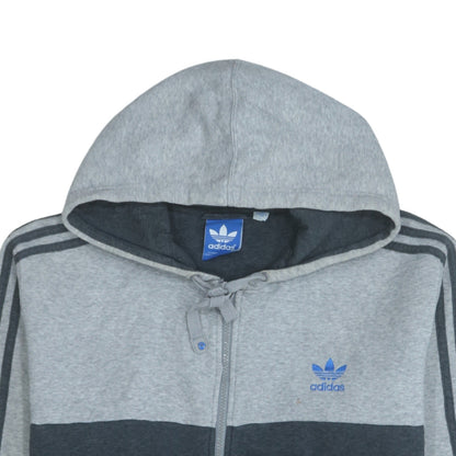Mens UK Size M adidas Grey Full Zip Hoodie