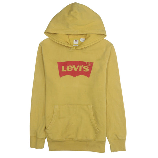 Mens UK Size S Levi's Yellow Pullover Hoodie