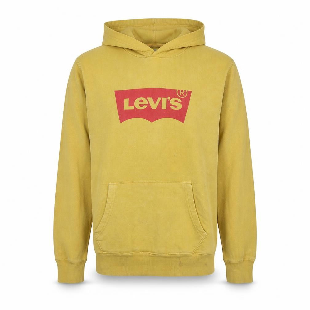 Mens UK Size S Levi's Yellow Pullover Hoodie