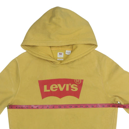 Mens UK Size S Levi's Yellow Pullover Hoodie