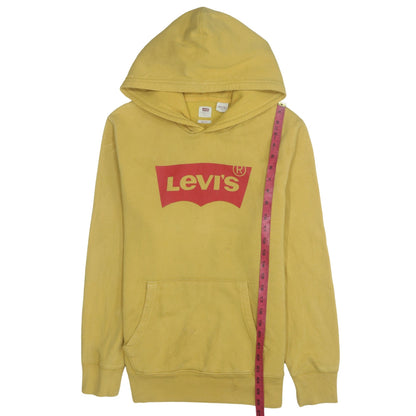Mens UK Size S Levi's Yellow Pullover Hoodie