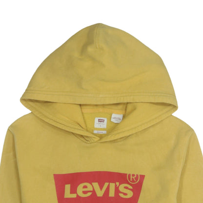 Mens UK Size S Levi's Yellow Pullover Hoodie