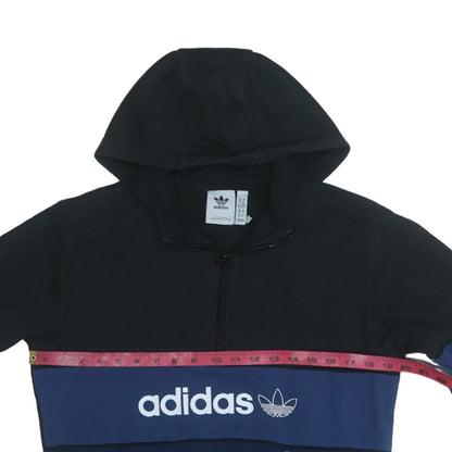 Mens UK Size XS adidas Blue 1/2 Zip Hoodie