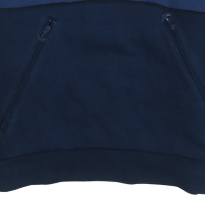Mens UK Size XS adidas Blue 1/2 Zip Hoodie