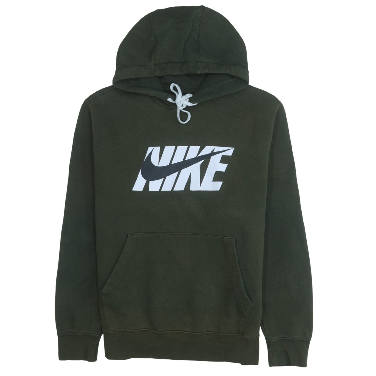 Mens UK Size M Nike Green Pullover Hoodie