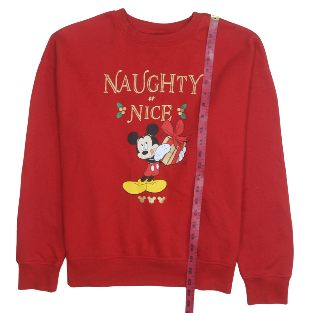 Womens UK Size 12 Disney Red Pullover Sweatshirt