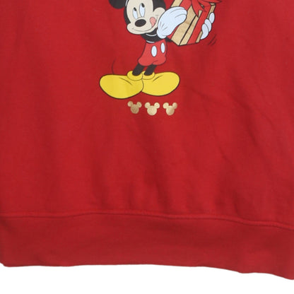 Womens UK Size 12 Disney Red Pullover Sweatshirt