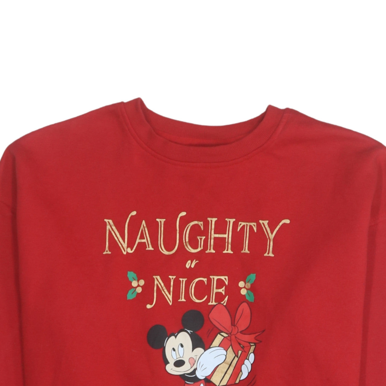 Womens UK Size 12 Disney Red Pullover Sweatshirt