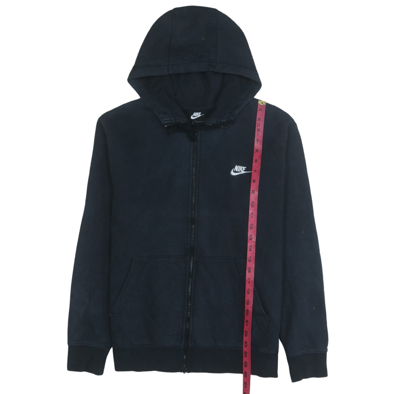 Mens UK Size L Nike Black Full Zip Hoodie