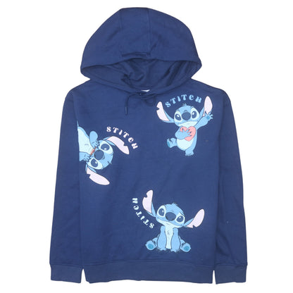 Womens UK Size 12/14 Disney Blue Pullover Hoodie