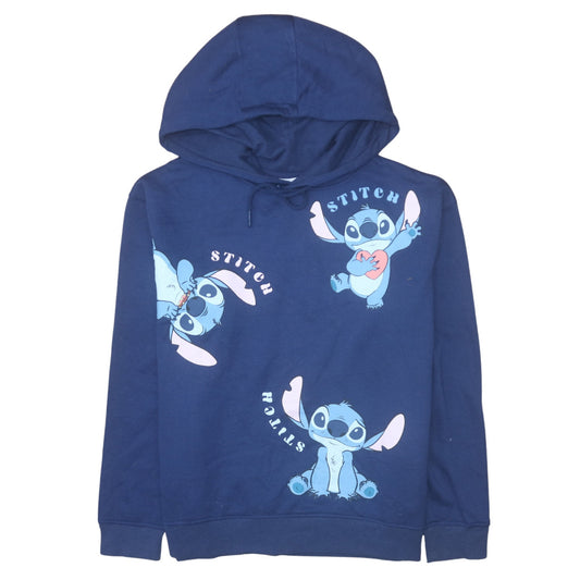 Womens UK Size 12/14 Disney Blue Pullover Hoodie