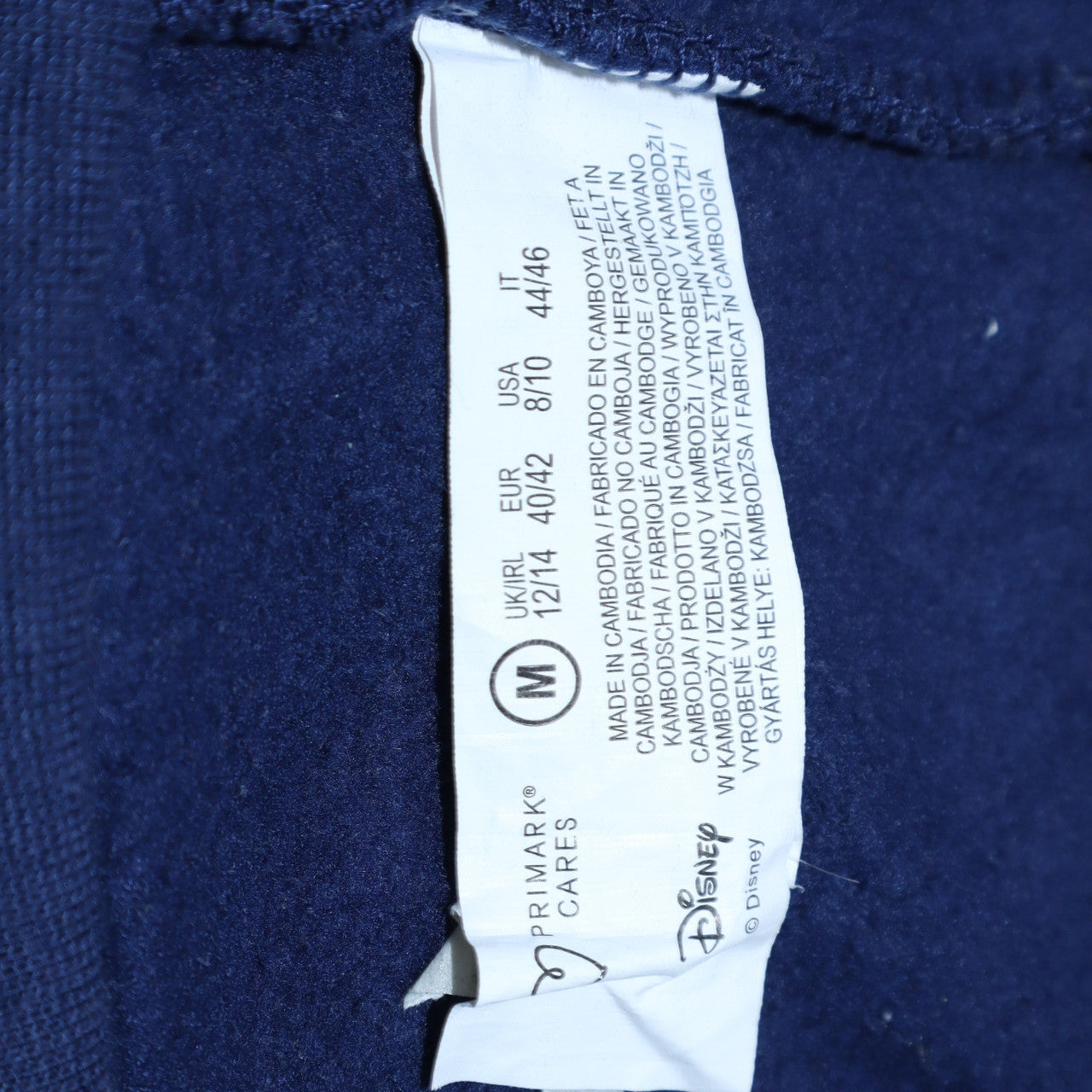 Womens UK Size 12/14 Disney Blue Pullover Hoodie