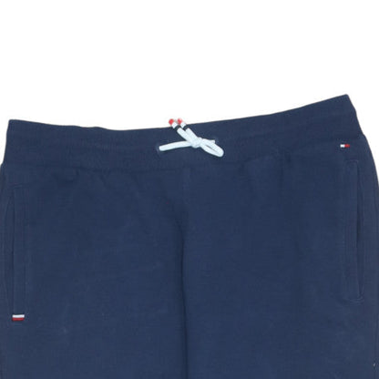 Tommy Hilfiger Boys Blue Jogger Trousers Size 176 Elastic Waist Logo