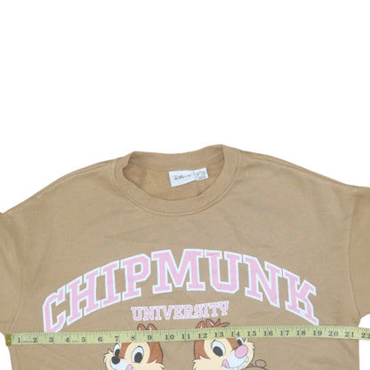 Womens UK Size 10 Disney Beige Pullover Sweatshirt