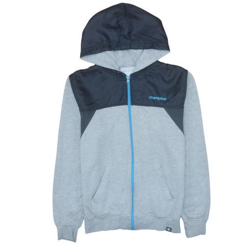 Teens UK Size S Champion Grey Full Zip Hoodie