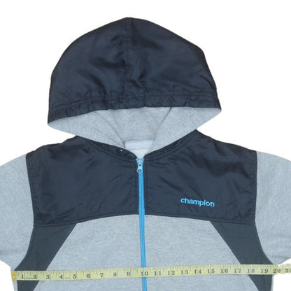 Teens UK Size S Champion Grey Full Zip Hoodie