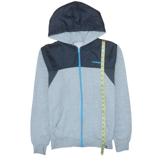 Teens UK Size S Champion Grey Full Zip Hoodie