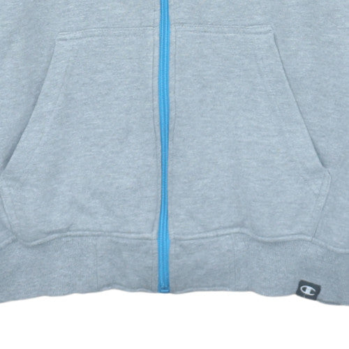 Teens UK Size S Champion Grey Full Zip Hoodie