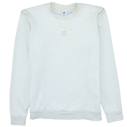 Womens UK Size 10 Adidas Ivory Pullover Sweatshirt