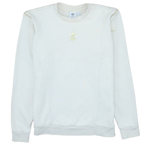 Womens UK Size 10 Adidas Ivory Pullover Sweatshirt