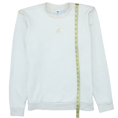 Womens UK Size 10 Adidas Ivory Pullover Sweatshirt