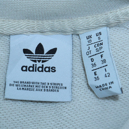 Womens UK Size 10 Adidas Ivory Pullover Sweatshirt