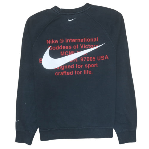 Mens UK Size M Nike Black Pullover Sweatshirt
