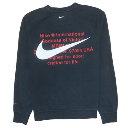 Mens UK Size M Nike Black Pullover Sweatshirt