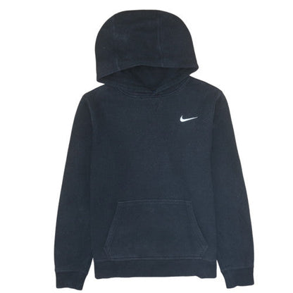 Nike Boys Black Pullover Hoodie XL 13-15 Years Cotton Blend Fleece Sweatshirt