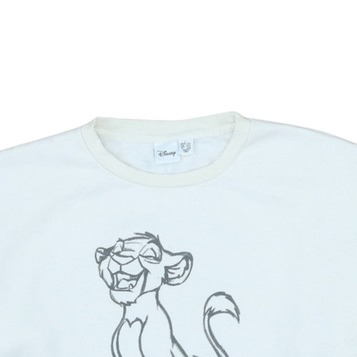 Womens UK Size L Disney White Pullover Sweatshirt
