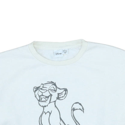 Womens UK Size L Disney White Pullover Sweatshirt