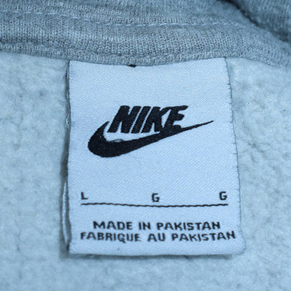 Mens UK Size L Nike Grey Pullover Hoodie