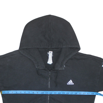 Womens UK Size 16 Adidas Black Full Zip Hoodie