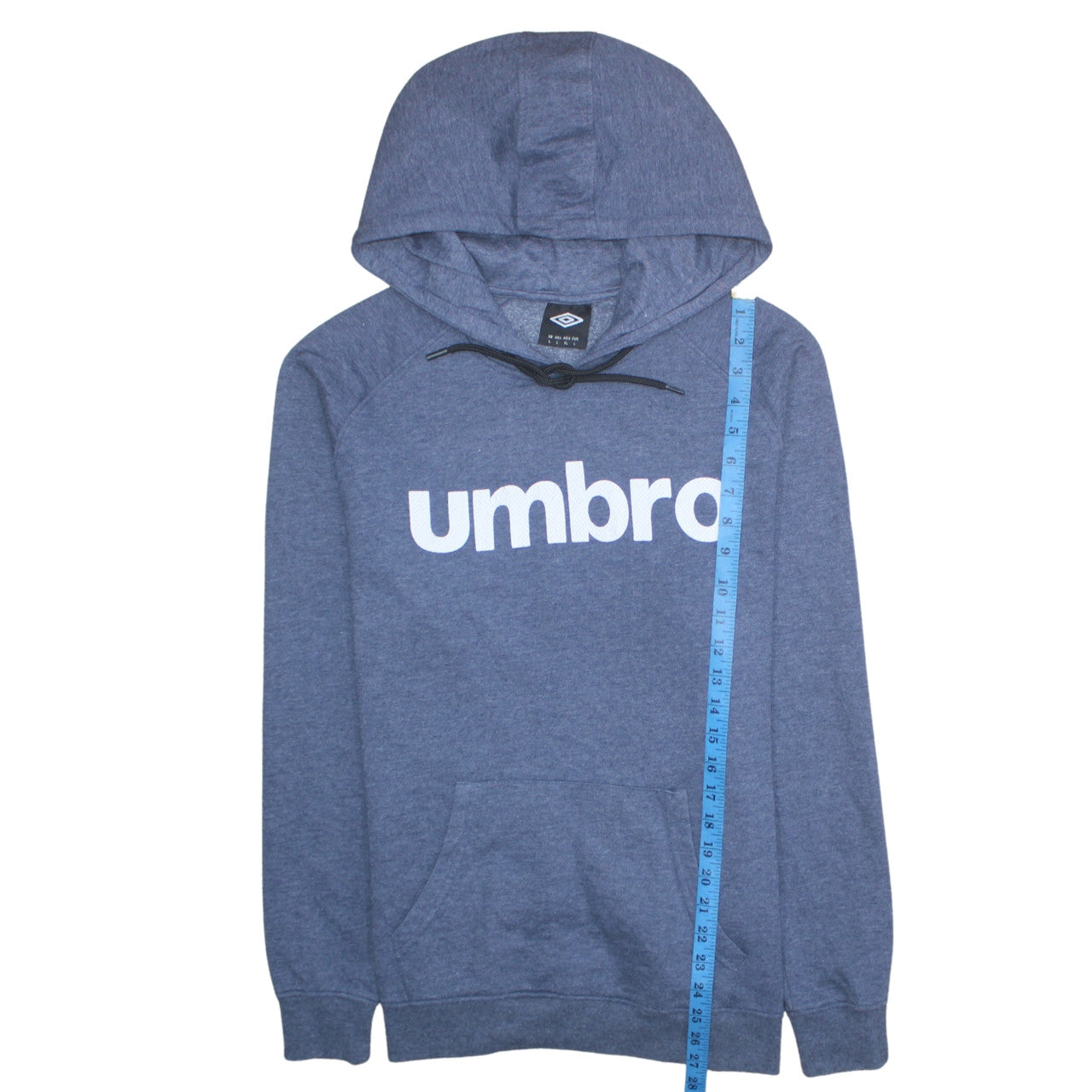 Mens UK Size L Umbro Blue Pullover Hoodie
