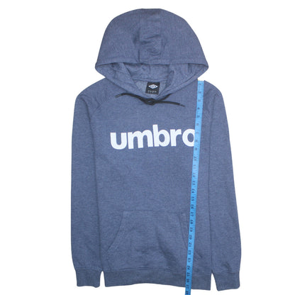 Mens UK Size L Umbro Blue Pullover Hoodie