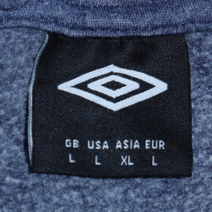 Mens UK Size L Umbro Blue Pullover Hoodie