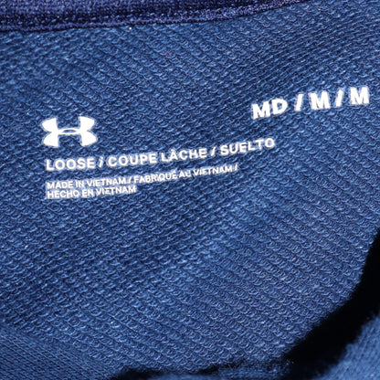 Mens UK Size M Under Armour Blue Pullover Hoodie