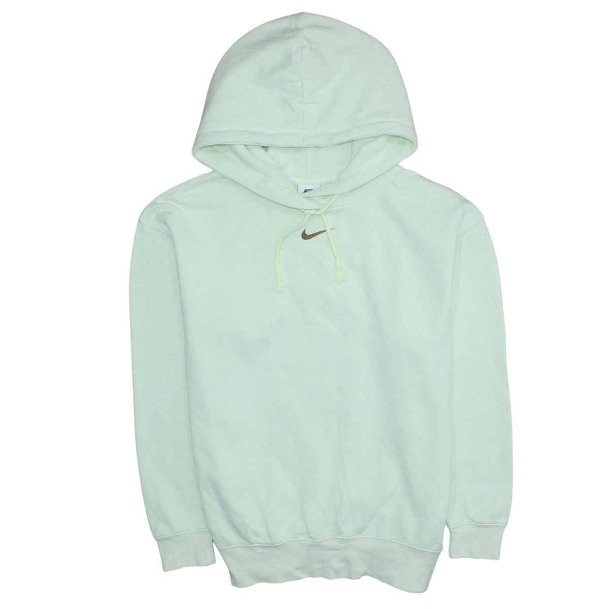 Womens UK Size XS Nike Green Pullover Hoodie