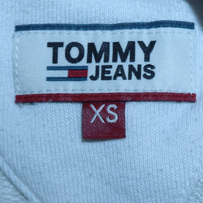 Womens UK Size XS Tommy Jeans White Pullover Hoodie