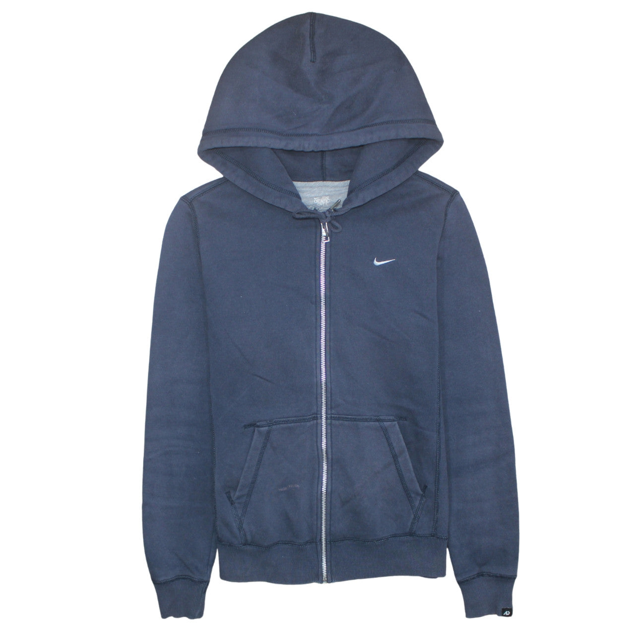 Womens UK Size M Nike Blue Full Zip Hoodie