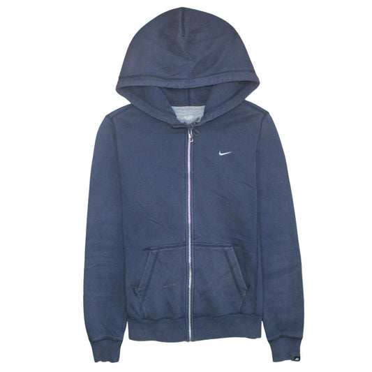Womens UK Size M Nike Blue Full Zip Hoodie