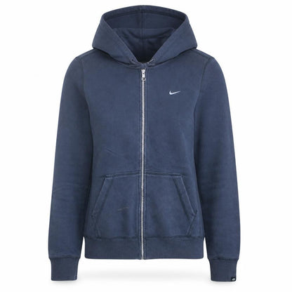 Womens UK Size M Nike Blue Full Zip Hoodie