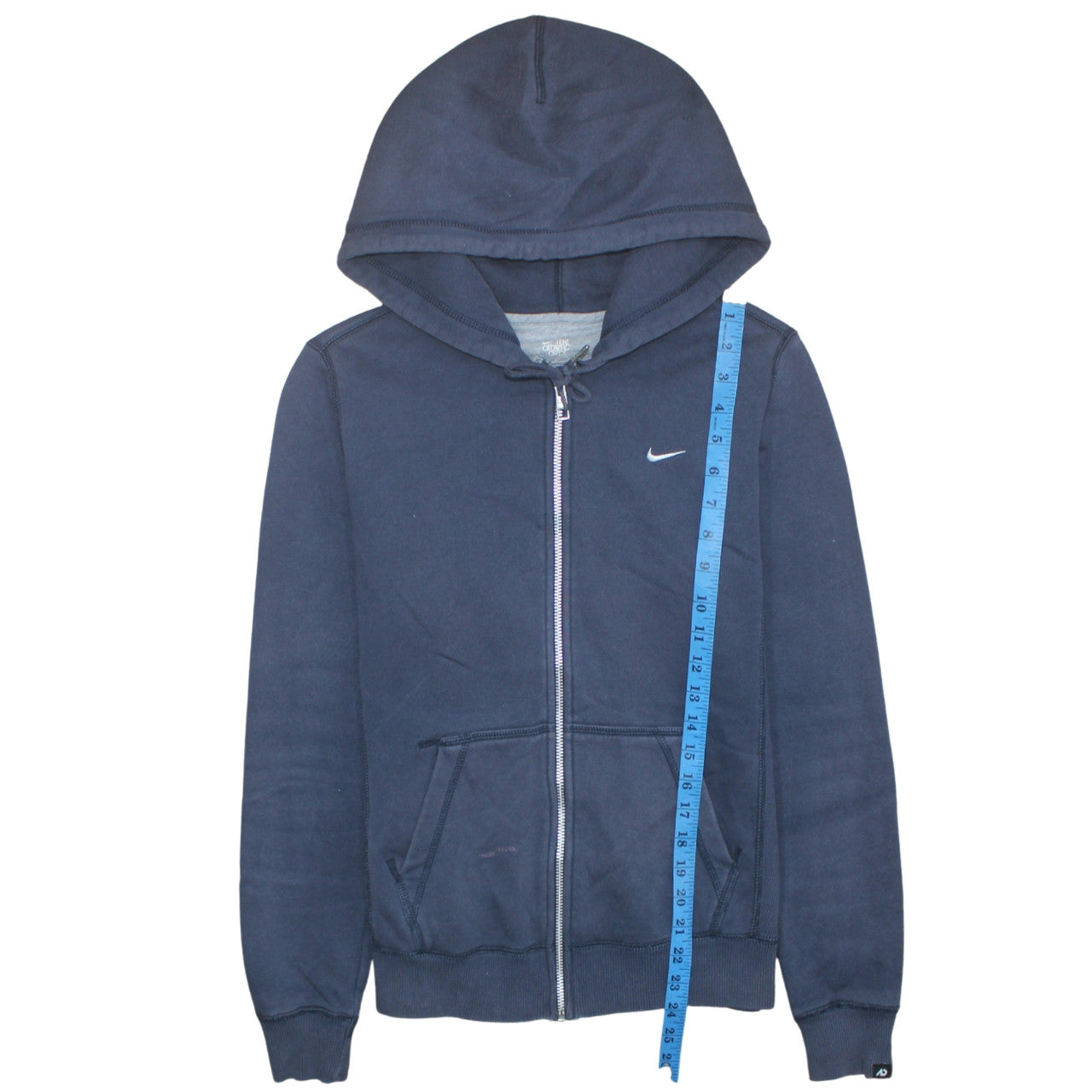 Womens UK Size M Nike Blue Full Zip Hoodie
