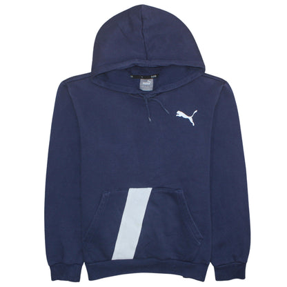 Mens UK Size S Puma Blue Pullover Hoodie